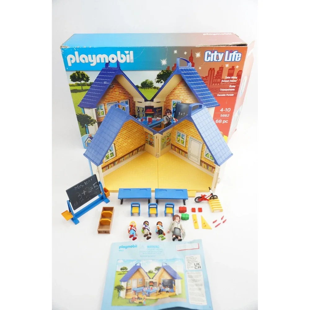 Playmobil City Life Take Along School House‎ 5662 VGC + Box